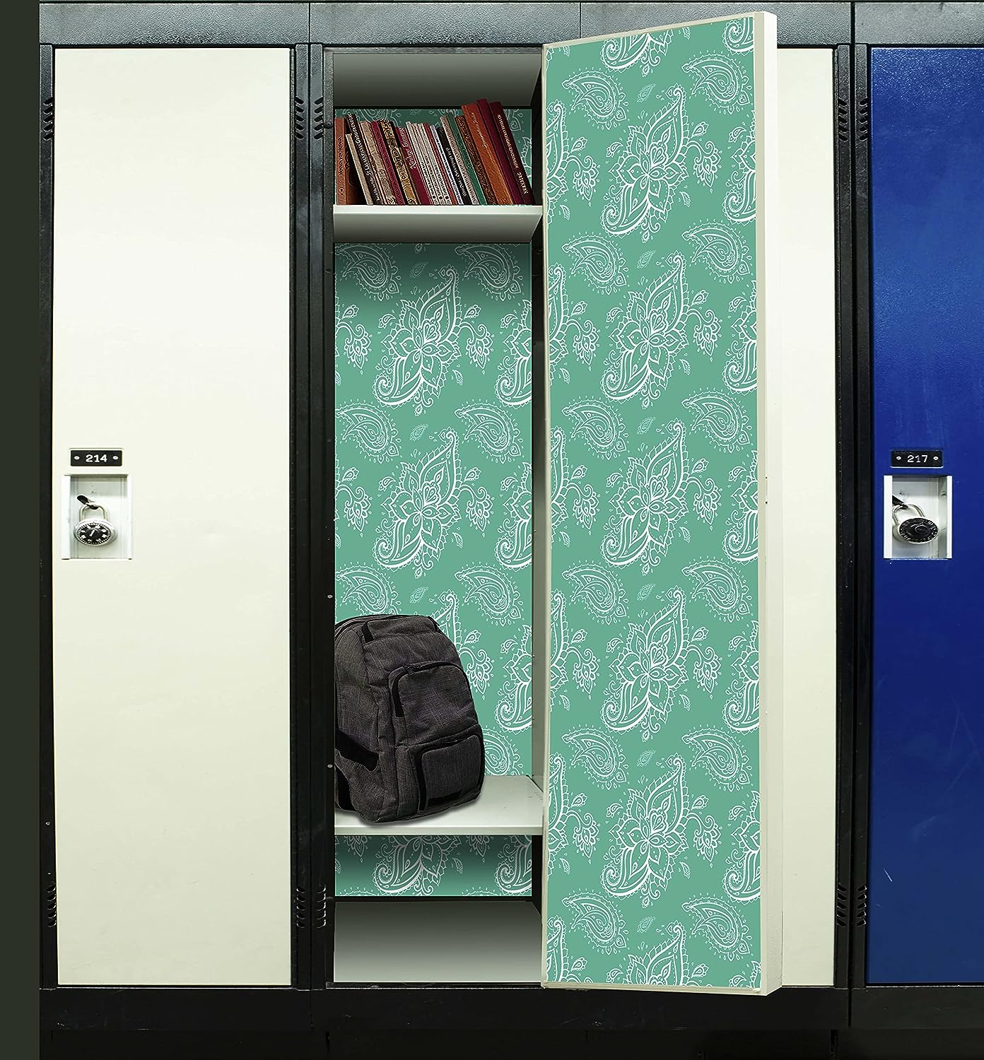 PELICAN INDUSTRIAL Magnetic Locker Wallpaper (Full Sheet Magnetic) - Trimmable, Easy Install, Remove & Reuse - Pack of 3 Sheets - vb010