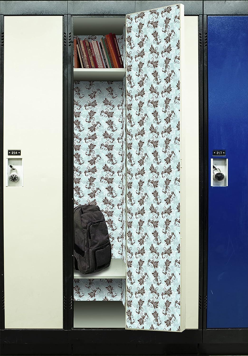 PELICAN INDUSTRIAL Deluxe School Locker Magnetic Wallpaper (Full Sheet Magnetic) - Full Cover Standard Half Lockers - Trimmable, Easy Install, Remove & Reuse - Pack of 12 Sheets - (vr70)