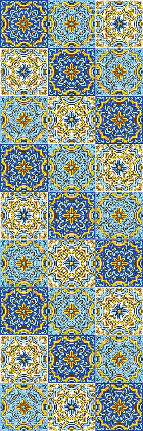 PELICAN INDUSTRIAL Deluxe School Locker Magnetic Wallpaper (Full Sheet Magnetic) - Full Cover Standard Half Lockers Pack of 12 Sheets - (Geometric vr72)