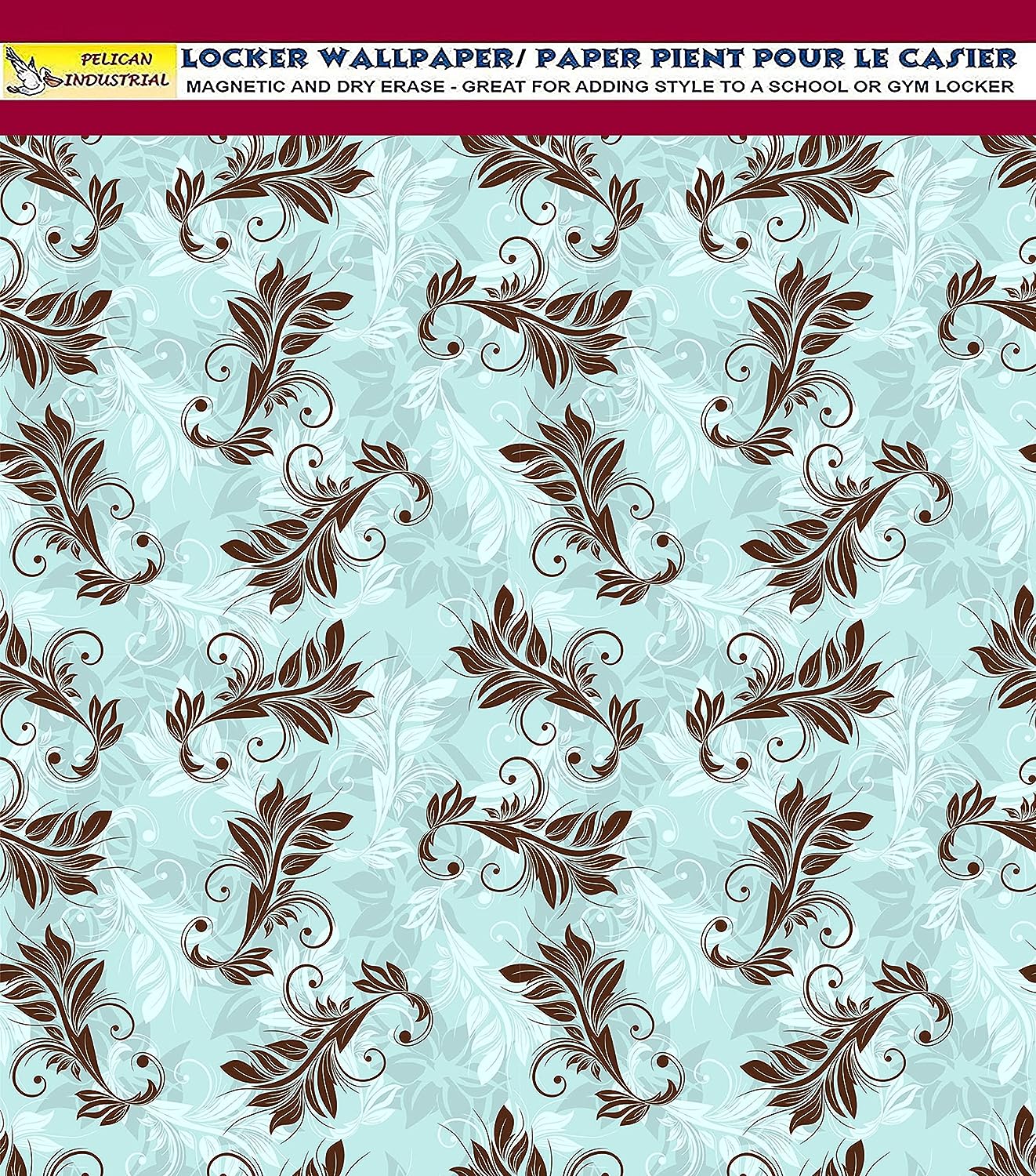 PELICAN INDUSTRIAL Deluxe School Locker Magnetic Wallpaper (Full Sheet Magnetic) - Full Cover Standard Half Lockers - Trimmable, Easy Install, Remove & Reuse - Pack of 12 Sheets - (vr70)