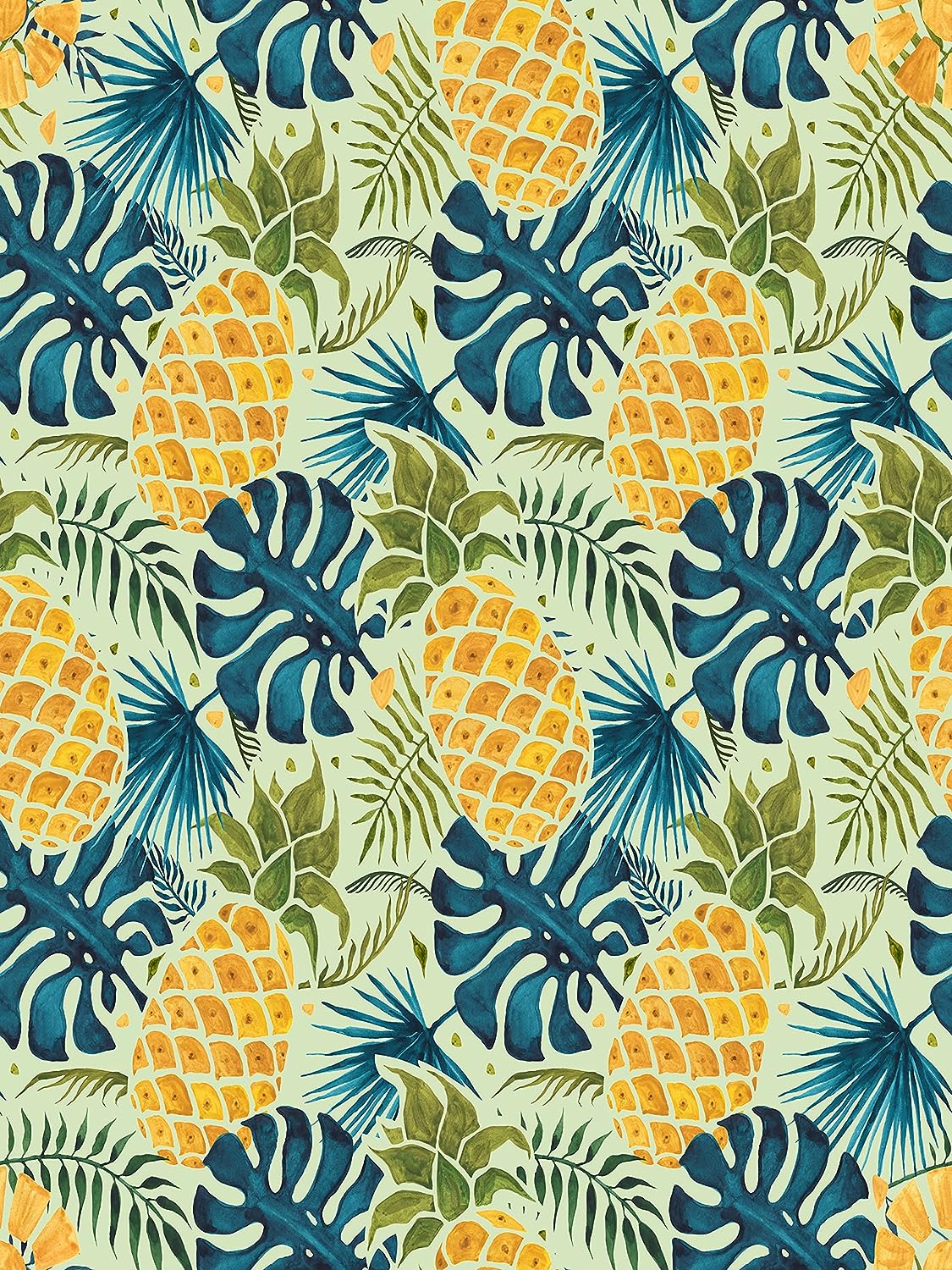 PELICAN INDUSTRIAL Magnetic Locker Wallpaper (Full Sheet Magnetic) - Trimmable, Easy Install, Remove & Reuse - (Tropical Leaves) - Pack of 3 Sheets (vb041)