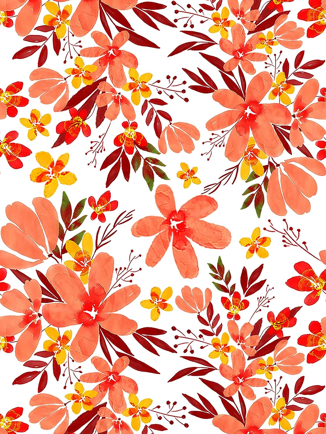 PELICAN INDUSTRIAL Wallpaper - Magnetic School Locker Wallpaper (Full Sheet Magnetic) - Flowers - Pack of 3 Sheets - vr22