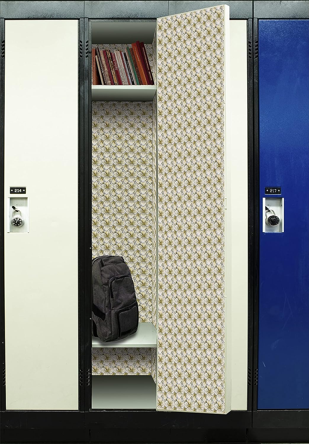 PELICAN INDUSTRIAL Deluxe School Locker Magnetic Wallpaper (Full Sheet Magnetic) - Full Cover Standard Half Lockers Pack of 12 Sheets - (Flowers vr46)