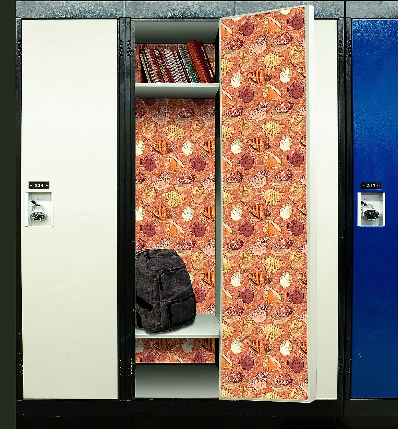 PELICAN INDUSTRIAL Magnetic Locker Wallpaper (Full Sheet Magnetic) - Trimmable, Easy Install, Remove & Reuse - Pack of 3 Sheets - vb044