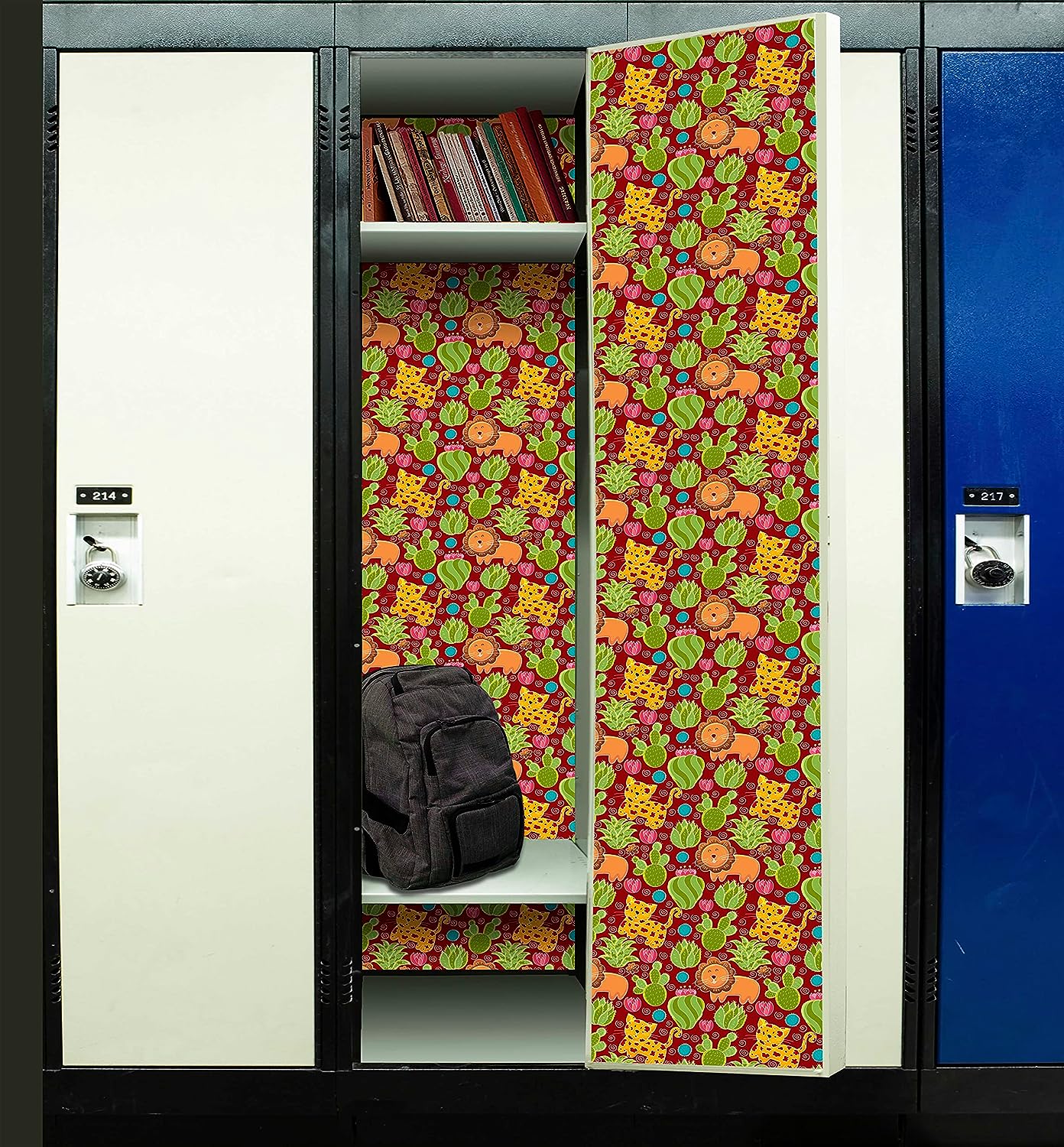 PELICAN INDUSTRIAL Magnetic Locker Wallpaper (Full Sheet Magnetic) - Trimmable, Easy Install, Remove & Reuse - Pack of 3 Sheets - vb027