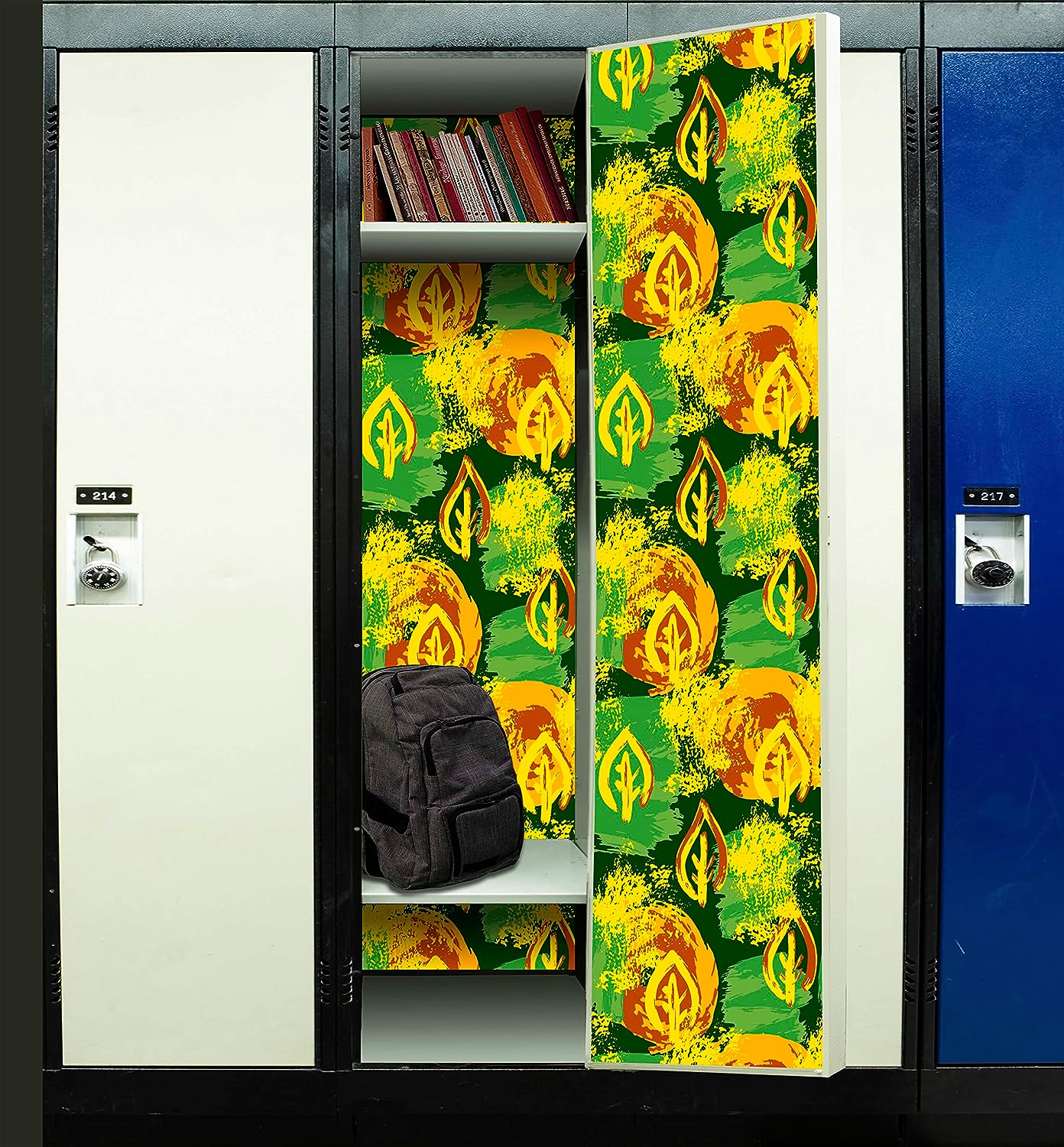 PELICAN INDUSTRIAL Magnetic Locker Wallpaper (Full Sheet Magnetic) - Trimmable, Easy Install, Remove & Reuse - Pack of 3 Sheets - Abstract vb020