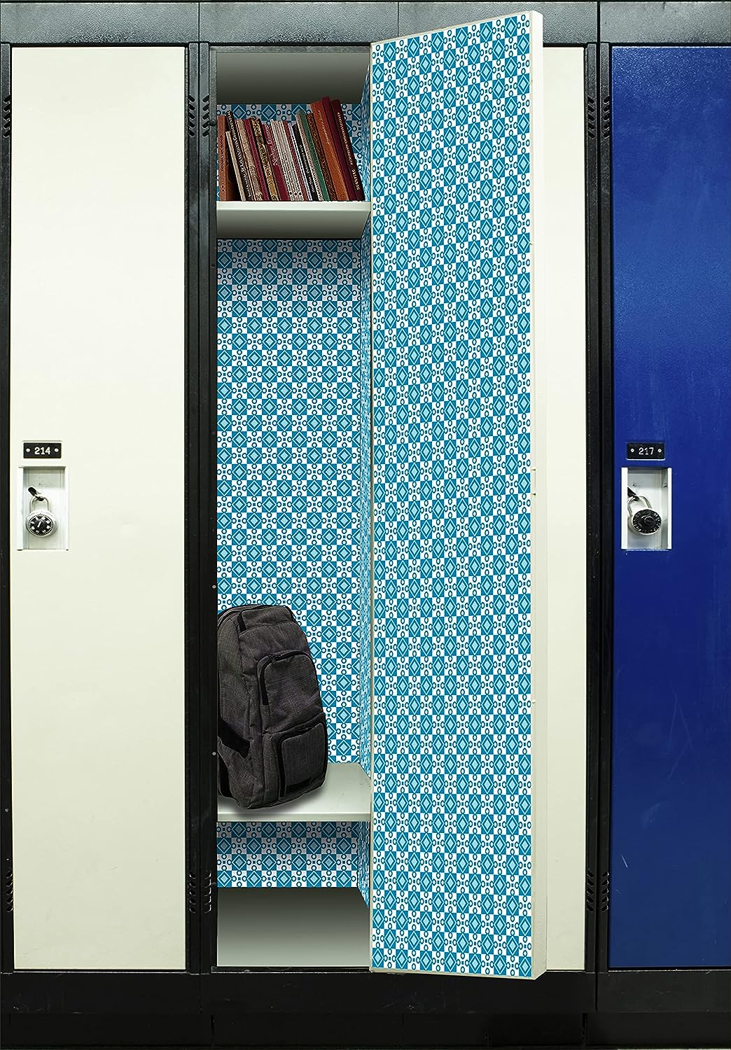 PELICAN INDUSTRIAL Magnetic Locker Wallpaper (Full Sheet Magnetic) - Geometric - Pack of 3 Sheets - vr10