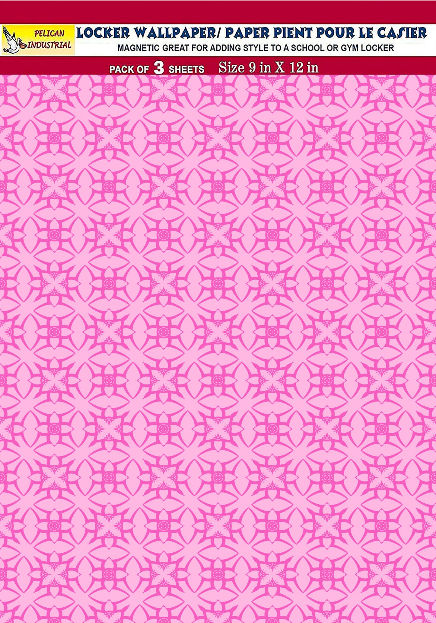 Magnetic Locker Wallpaper - Pack of 3 Sheets - (Geometric) (vg 017)