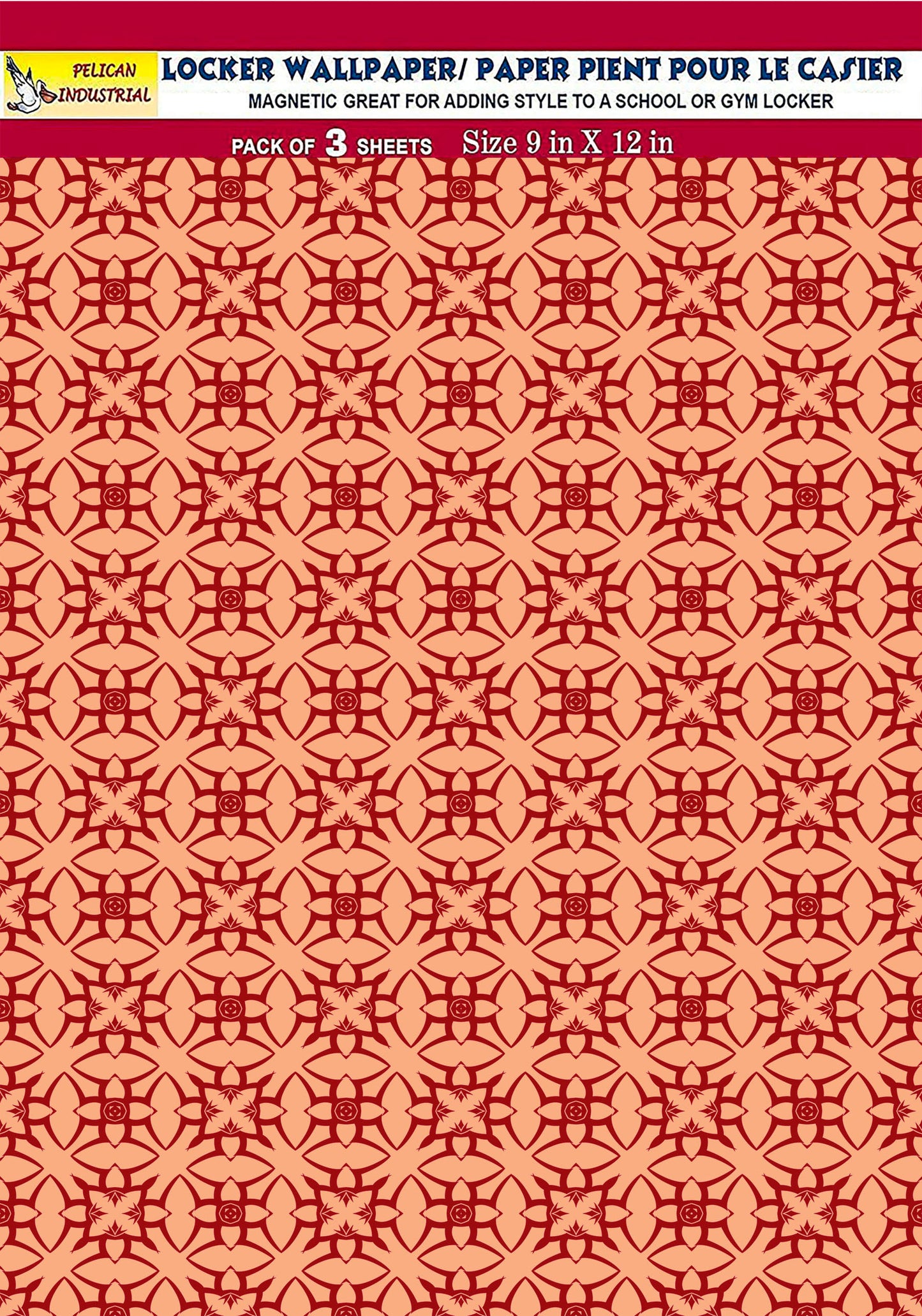 Magnetic Locker Wallpaper - Pack of 3 Sheets - (Geometric) (vg 018)