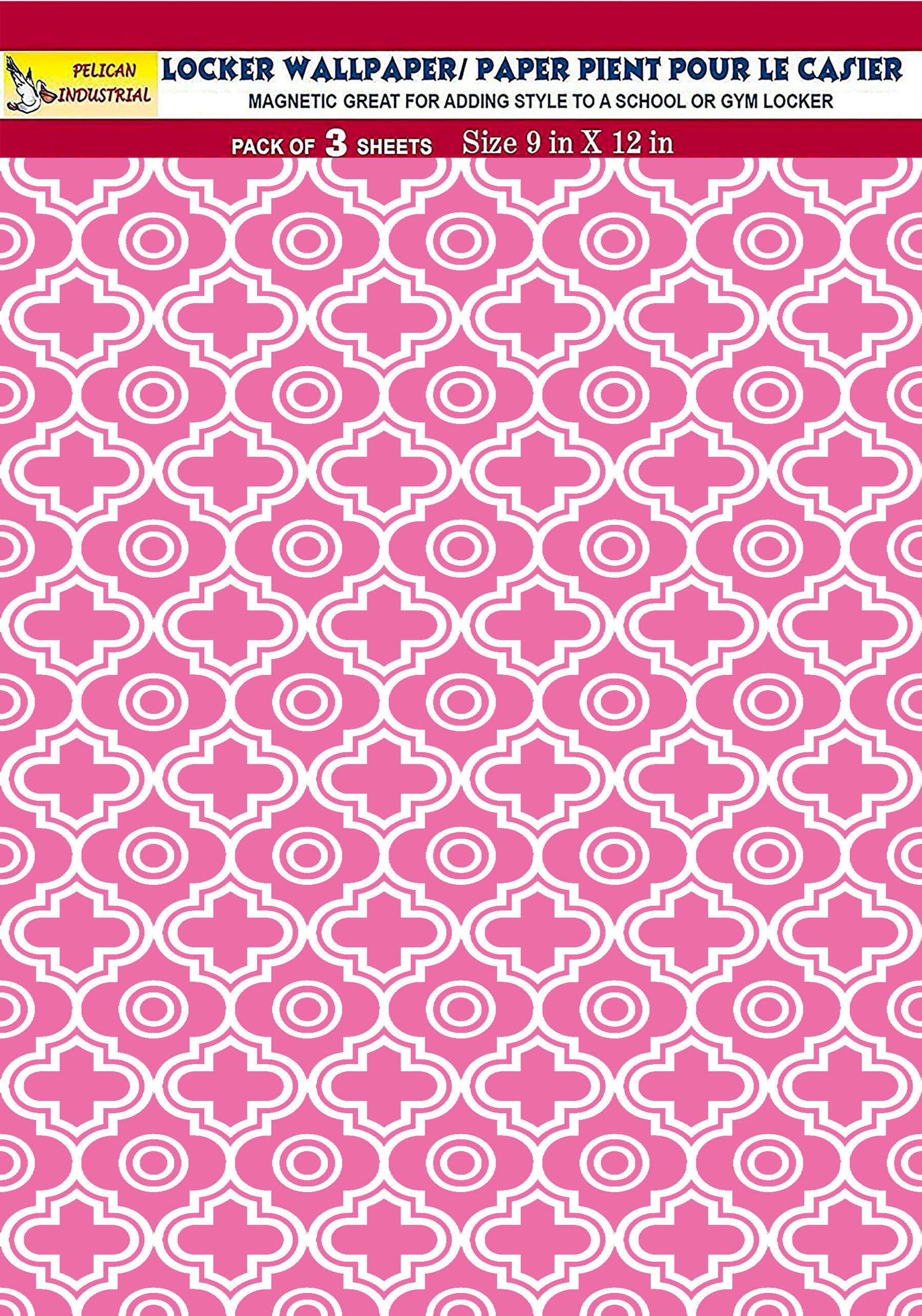 Magnetic Locker Wallpaper - Pack of 3 Sheets - (Geometric) (vg 013)