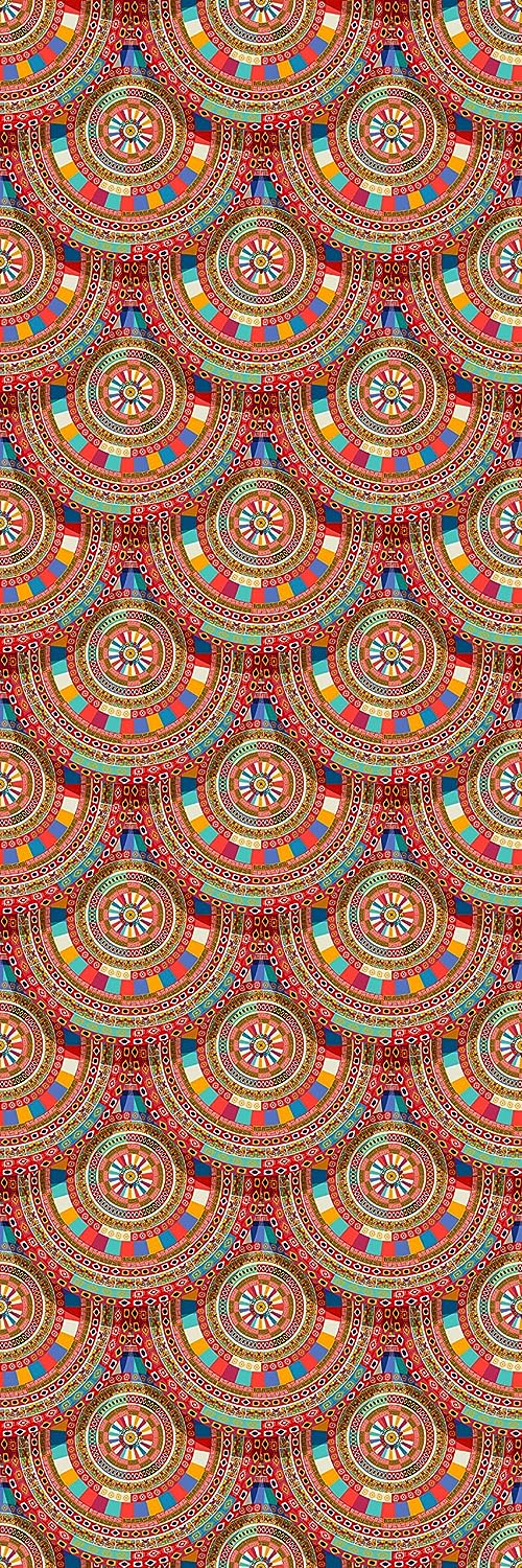 PELICAN INDUSTRIAL Deluxe School Locker Magnetic Wallpaper (Full Sheet Magnetic) - Full Cover Standard Half Lockers Pack of 12 Sheets - (Native Aztec vr35)