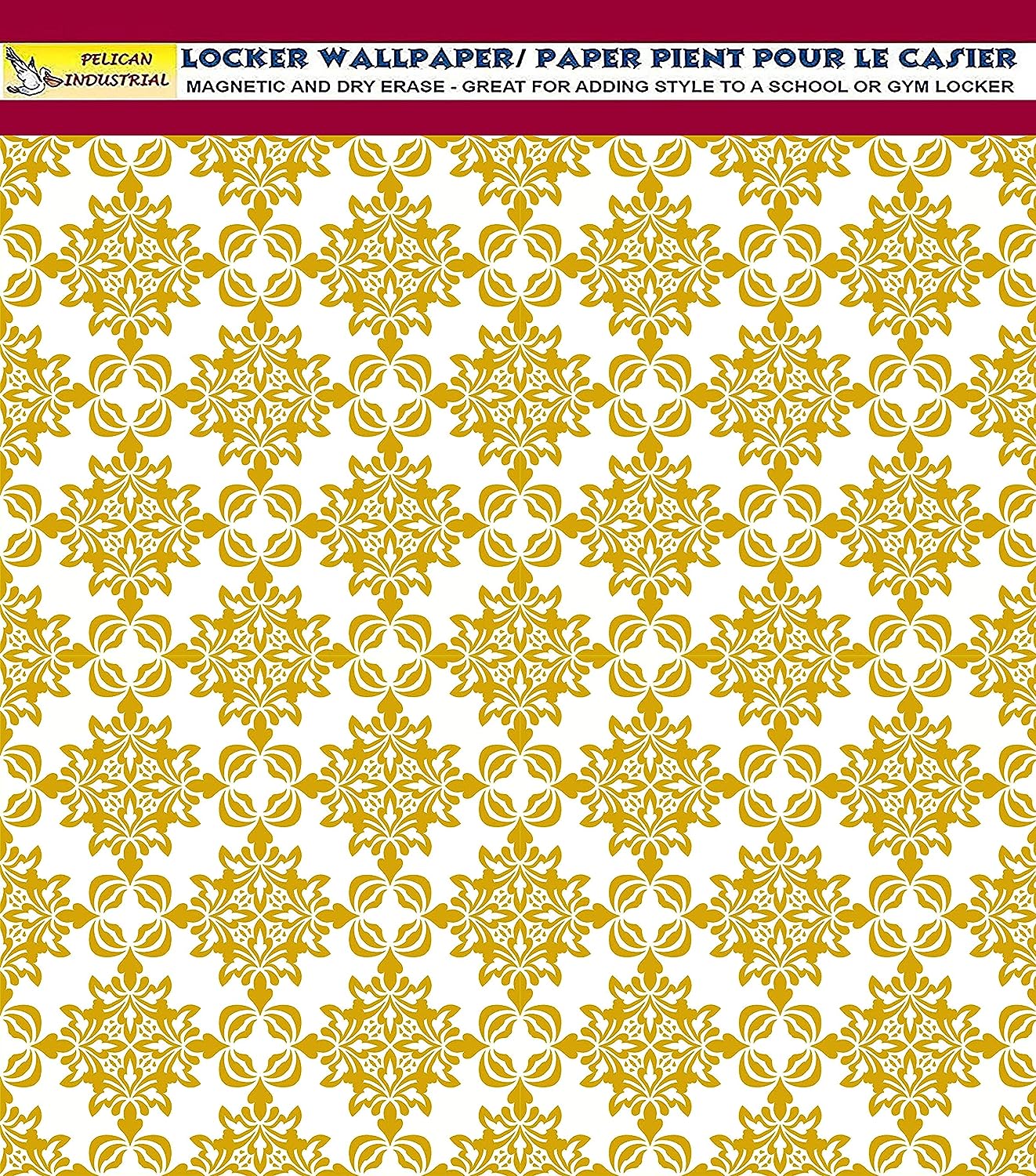 PELICAN INDUSTRIAL Deluxe School Locker Magnetic Wallpaper (Full Sheet Magnetic) - Full Cover Standard Half Lockers Pack of 12 Sheets - (Geometric vr65)