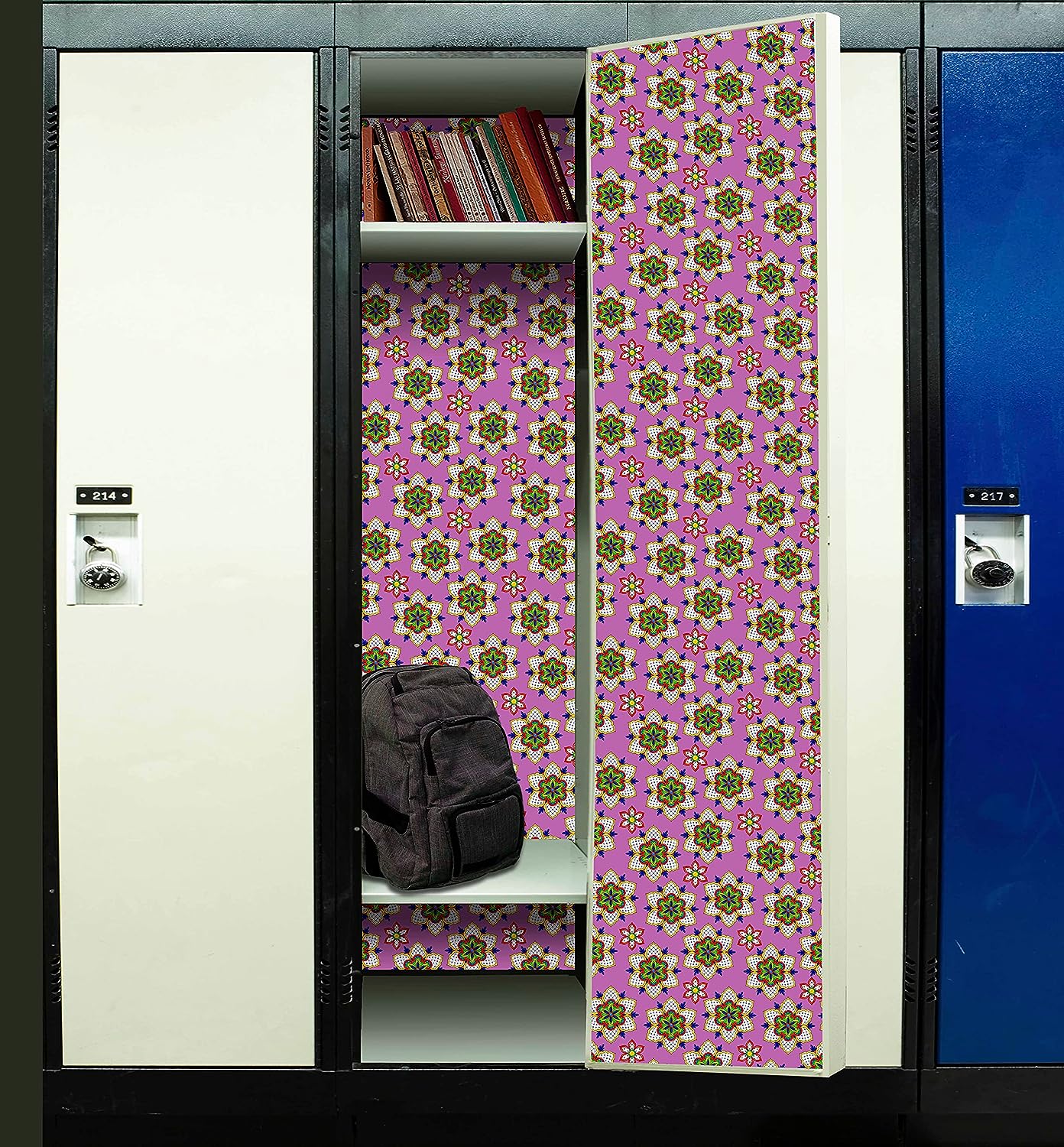 PELICAN INDUSTRIAL Magnetic Locker Wallpaper (Full Sheet Magnetic) - Trimmable, Easy Install, Remove & Reuse - Pack of 3 Sheets (vb031b)