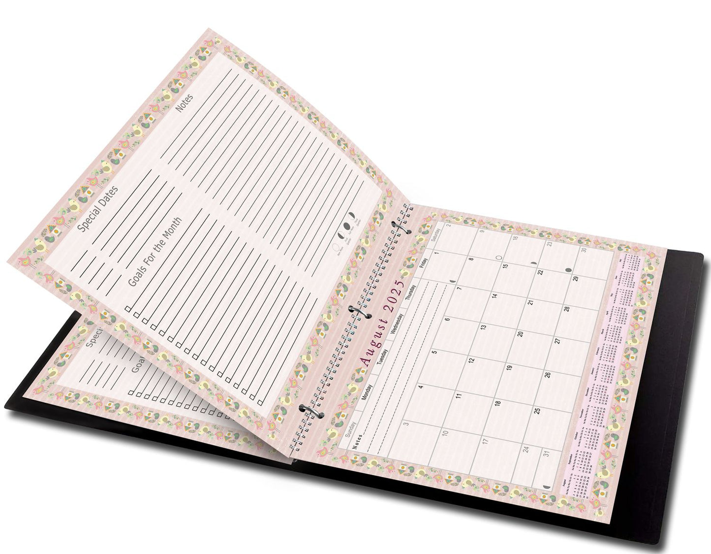 2025 - 2026 Academic Year 12 Months Student Calendar 3-Ring Binder (Edition #02)