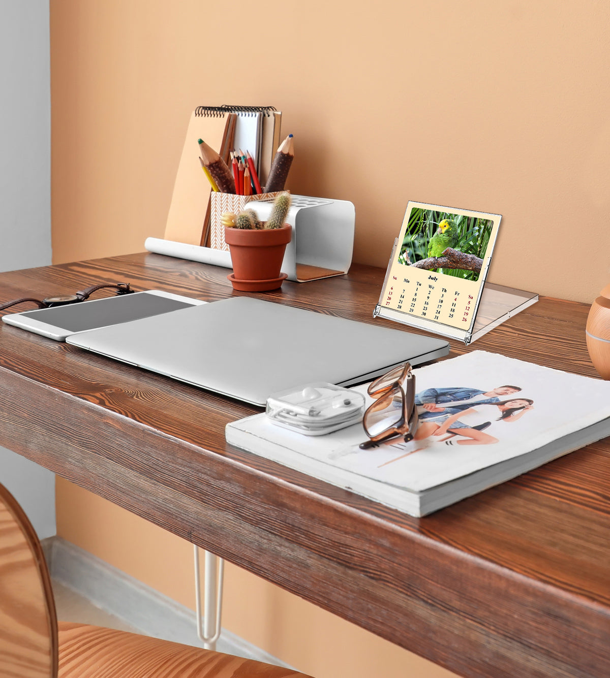 2026-2027 CD-Style Desk Calendar 18 Months Calendar (Birds)