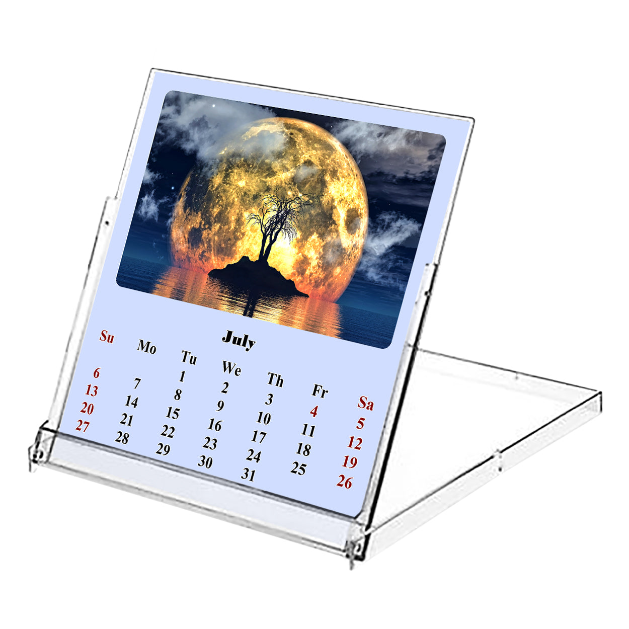 2025-2026 CD-Style Desk Calendar 18 Months Calendar (Lunar)
