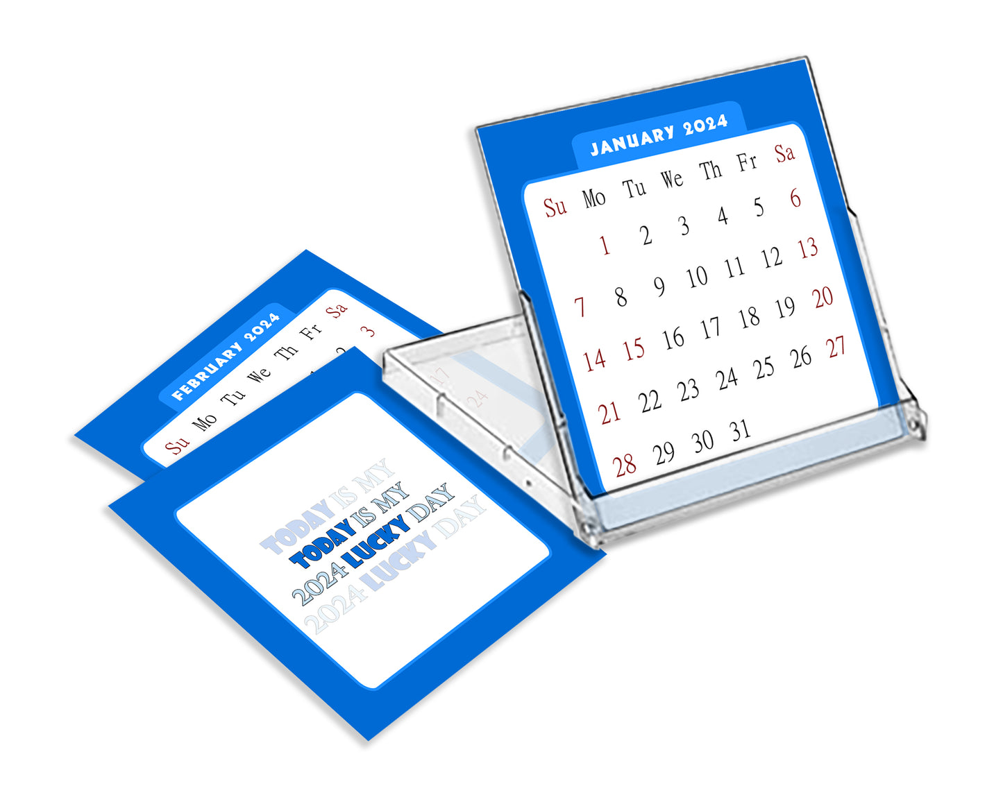 2023 - 2024 CD-Style Desk Calendar 16 Months Calendar / Planner / (Edition #06)
