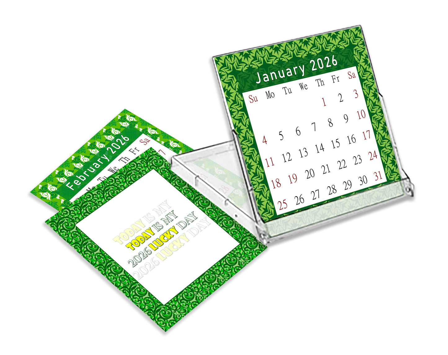 2026 CD-Style Desk Calendar 12 Months Calendar / Planner / Desk Calendar With CD Case Stand, Office Decor, Christmas Gifts (Edition #17)