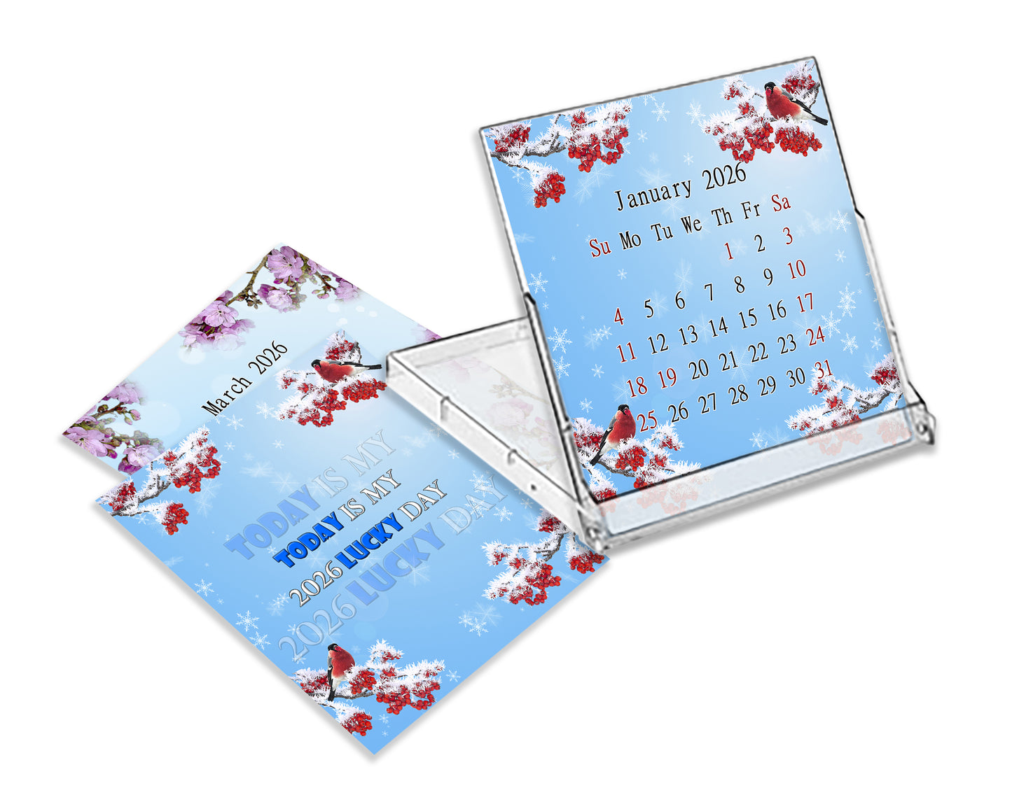 2026 CD-Style Desk Calendar 12 Months Calendar / Planner / Desk Calendar With CD Case Stand, Office Decor, Christmas Gifts (Edition #16)