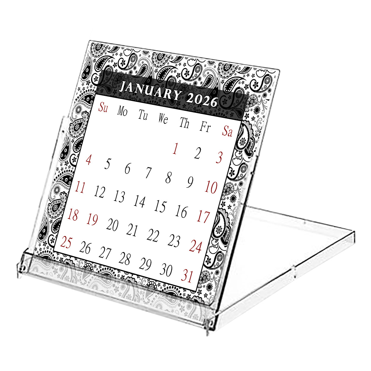 2026 CD-Style Desk Calendar 12 Months Calendar / Planner / Desk Calendar With CD Case Stand, Office Decor, Christmas Gifts (Edition #11)