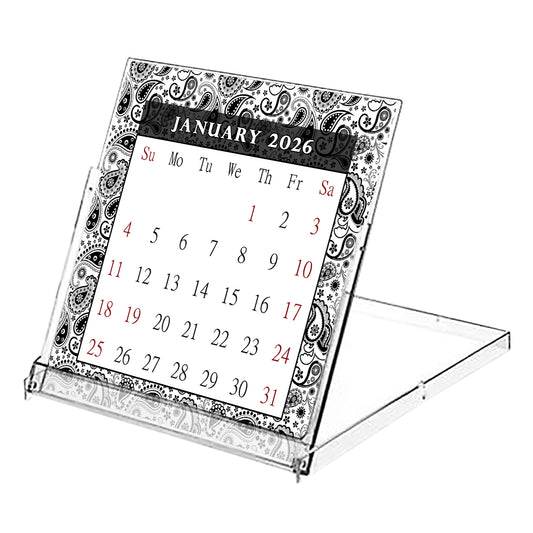 2026 CD-Style Desk Calendar 12 Months Calendar / Planner / Desk Calendar With CD Case Stand, Office Decor, Christmas Gifts (Edition #11)