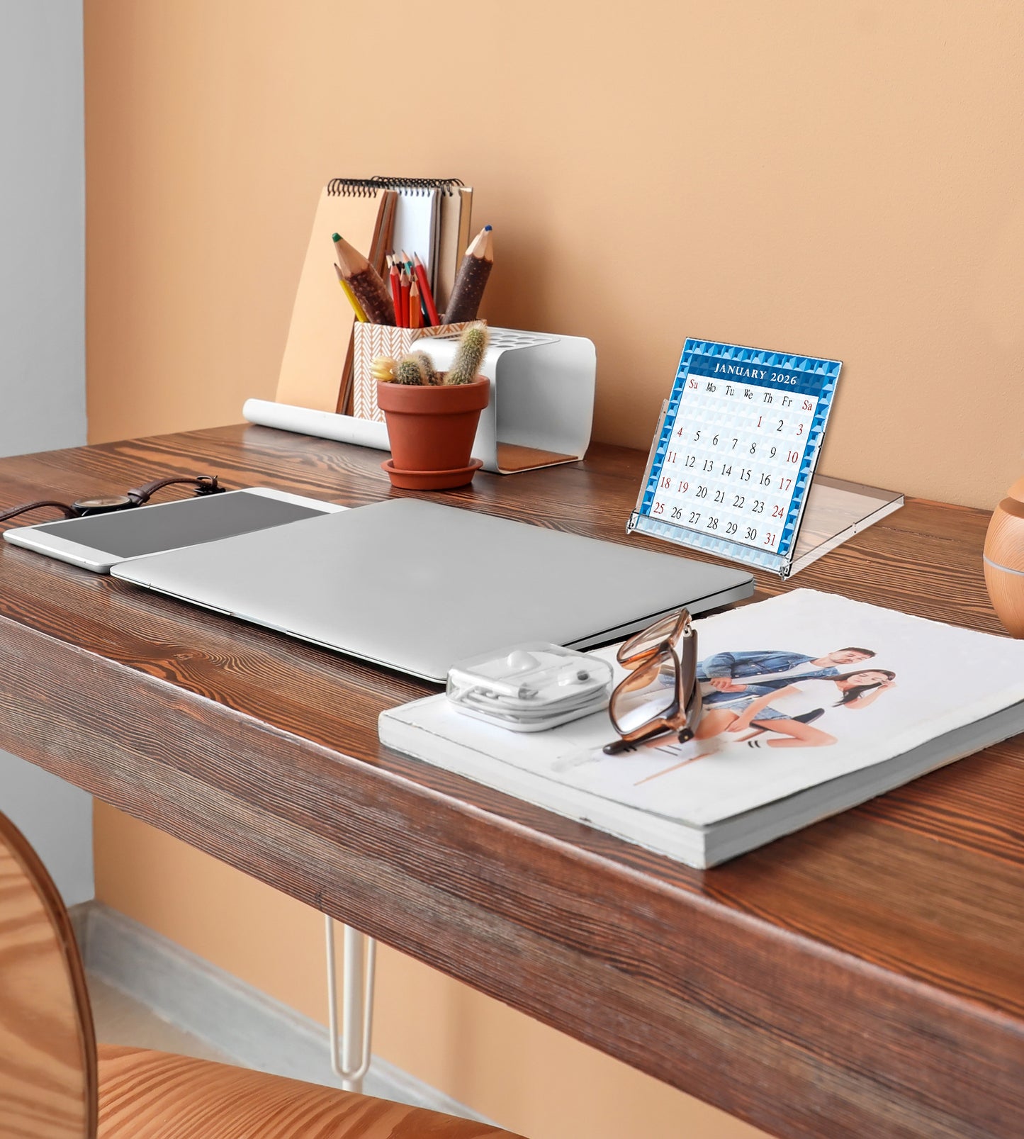 2026 CD-Style Desk Calendar 12 Months Calendar / Planner / Desk Calendar With CD Case Stand, Office Decor, Christmas Gifts (Edition #03)