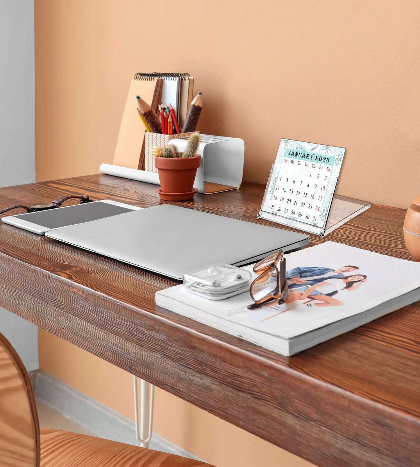 2026 CD-Style Desk Calendar 12 Months Calendar / Planner / Desk Calendar With CD Case Stand, Office Decor, Christmas Gifts (Edition #028)