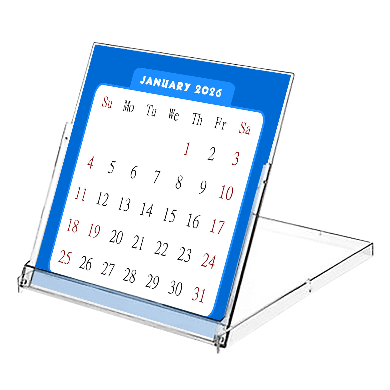 2026 CD-Style Desk Calendar 12 Months Calendar / Planner / Desk Calendar With CD Case Stand, Office Decor, Christmas Gifts (Edition #06)
