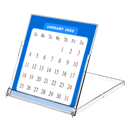 2026 CD-Style Desk Calendar 12 Months Calendar / Planner / Desk Calendar With CD Case Stand, Office Decor, Christmas Gifts (Edition #06)