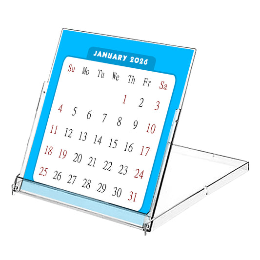 2026 CD-Style Desk Calendar 12 Months Calendar / Planner / Desk Calendar With CD Case Stand, Office Decor, Christmas Gifts (Edition #07)