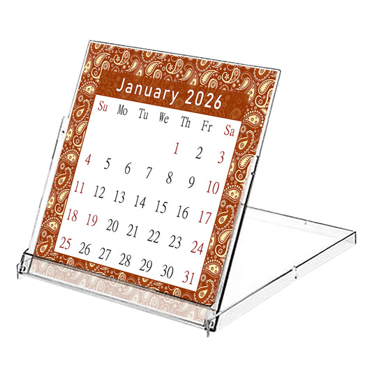 2026 CD-Style Desk Calendar 12 Months Calendar / Planner / Desk Calendar With CD Case Stand, Office Decor, Christmas Gifts (Edition #20)