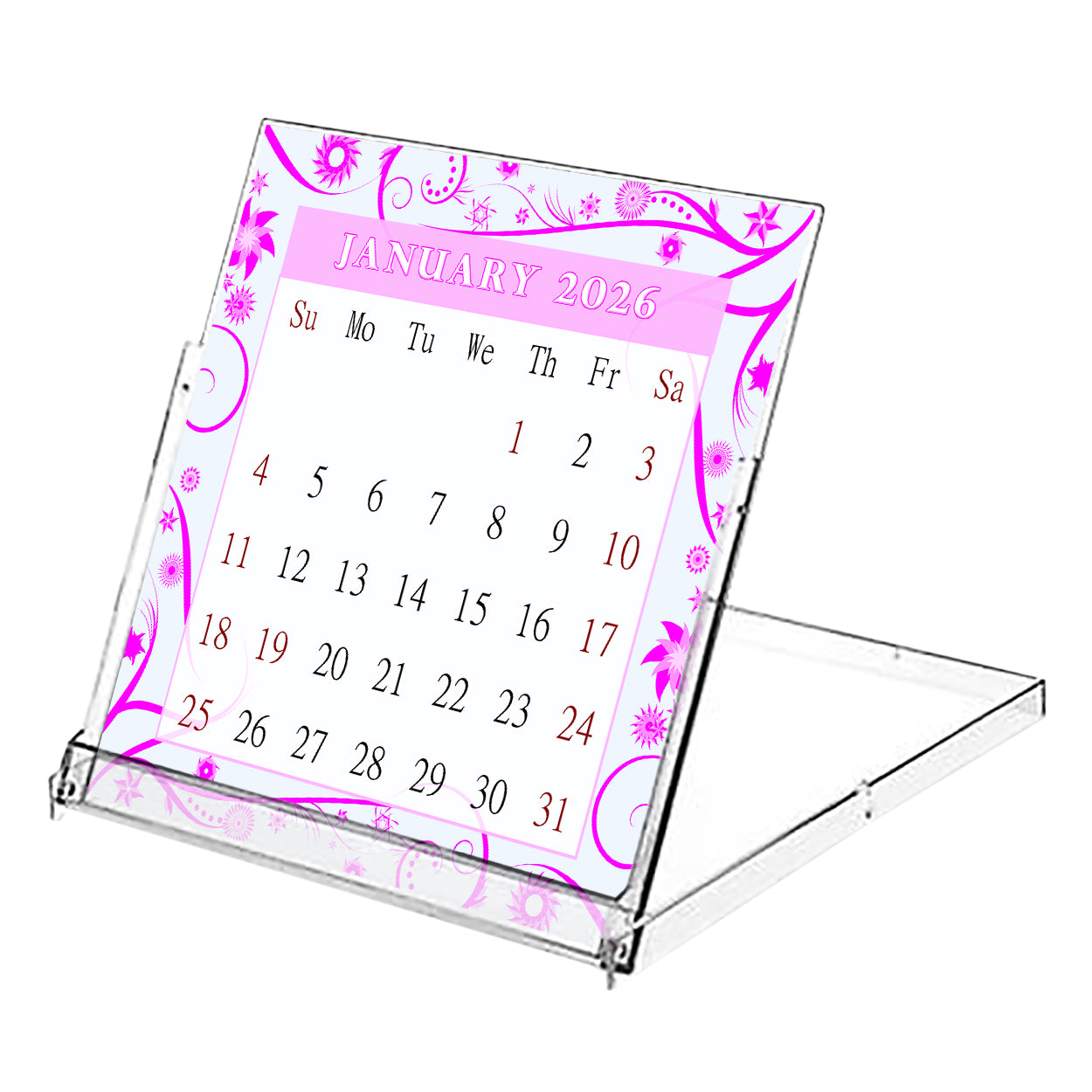 2026 CD-Style Desk Calendar 12 Months Calendar / Planner / Desk Calendar With CD Case Stand, Office Decor, Christmas Gifts (Edition #10)