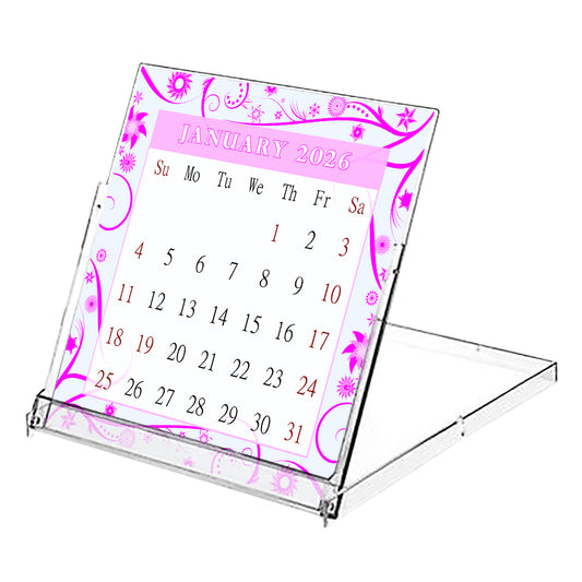 2026 CD-Style Desk Calendar 12 Months Calendar / Planner / Desk Calendar With CD Case Stand, Office Decor, Christmas Gifts (Edition #10)