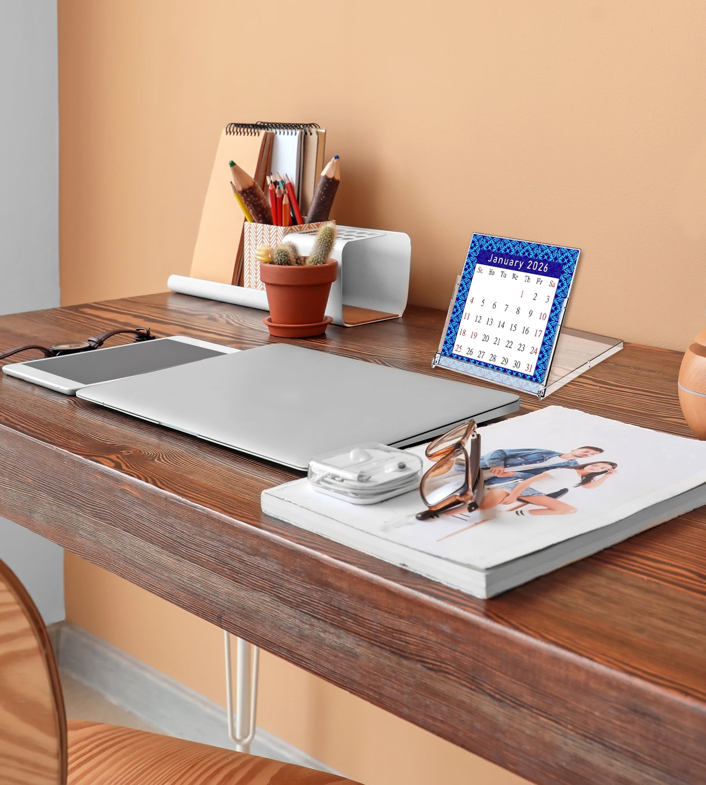 2026 CD-Style Desk Calendar 12 Months Calendar / Planner / Desk Calendar With CD Case Stand, Office Decor, Christmas Gifts (Edition #18)