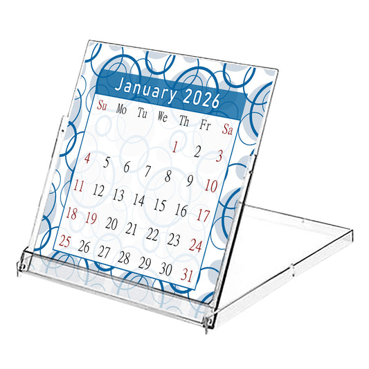 2026 CD-Style Desk Calendar 12 Months Calendar / Planner / Desk Calendar With CD Case Stand, Office Decor, Christmas Gifts (Edition #04)