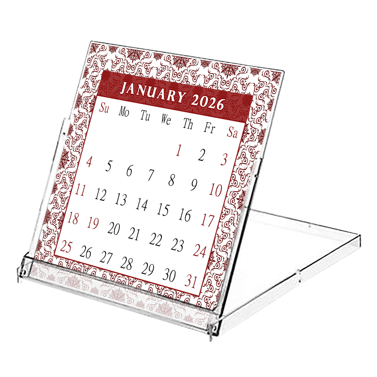 2026 CD-Style Desk Calendar 12 Months Calendar / Planner / Desk Calendar With CD Case Stand, Office Decor, Christmas Gifts (Edition #14)