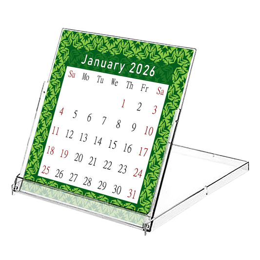 2026 CD-Style Desk Calendar 12 Months Calendar / Planner / Desk Calendar With CD Case Stand, Office Decor, Christmas Gifts (Edition #17)