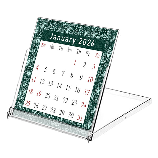 2026 CD-Style Desk Calendar 12 Months Calendar / Planner / Desk Calendar With CD Case Stand, Office Decor, Christmas Gifts (Edition #21)