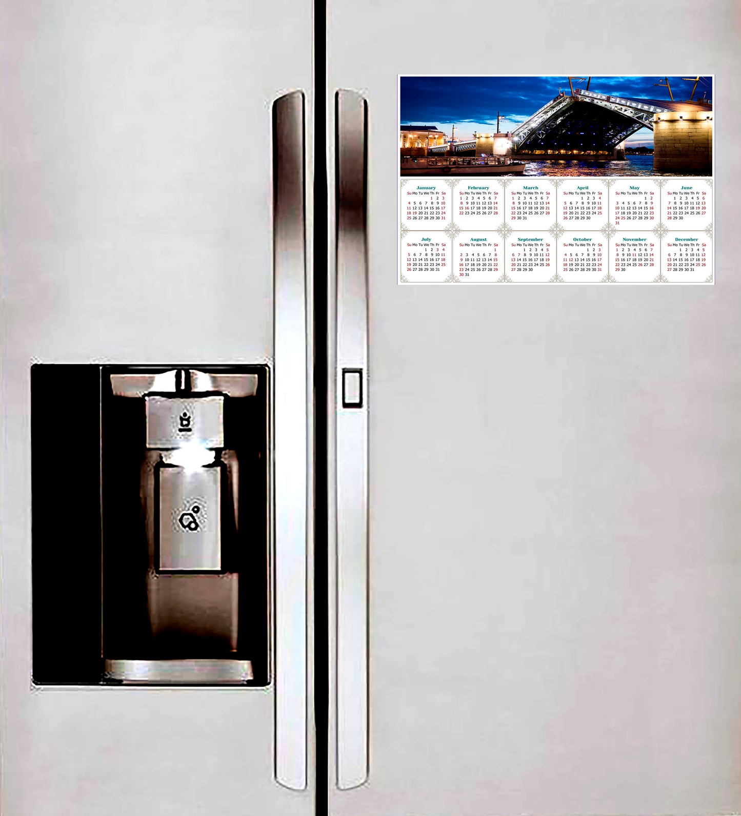 2026 Peel & Stick Calendar - Today is my Lucky Day - Removable - Night shooting (9"x 6")