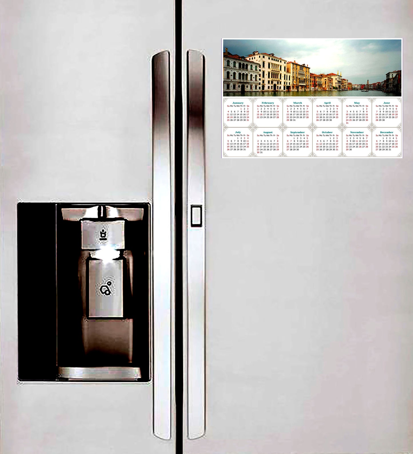 2026 Magnetic Calendar - Calendar Magnets - Today is My Lucky Day - Venice Grand Canal