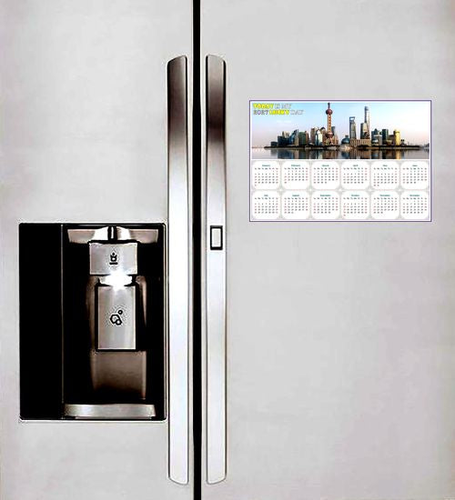 2027 Peel & Stick Calendar - Today is my Lucky Day - Removable - Shanghai (9"x 6")