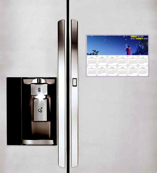 2027 Peel & Stick Calendar - Today is my Lucky Day - Removable, Repositionable - 028 (9"x 6")