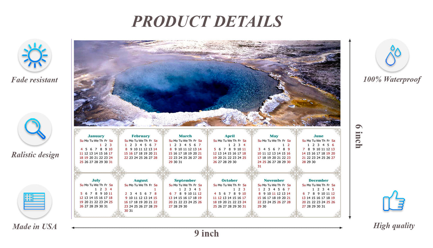 2025 Peel & Stick Calendar - Today is my Lucky Day - Removable, Repositionable - 039 (9"x 6")