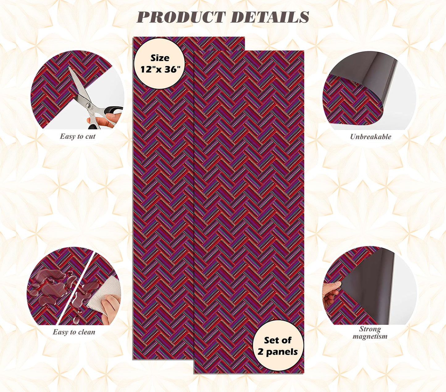 Magnetic Locker Wallpaper - Pack of 2 Rolls - (Geometric) (vg 020)