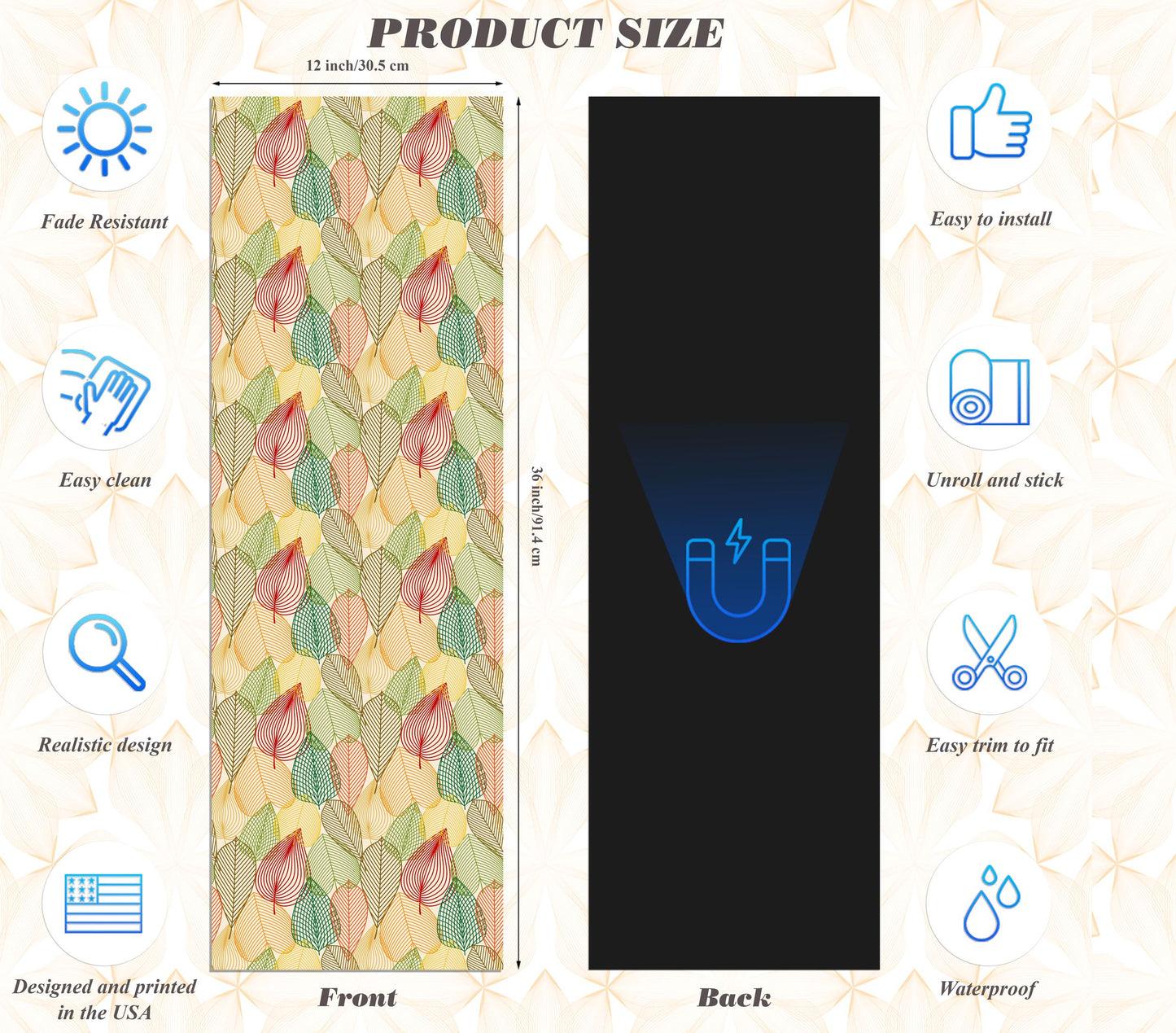 Magnetic Locker Wallpaper - Pack of 2 Rolls - (vr38)