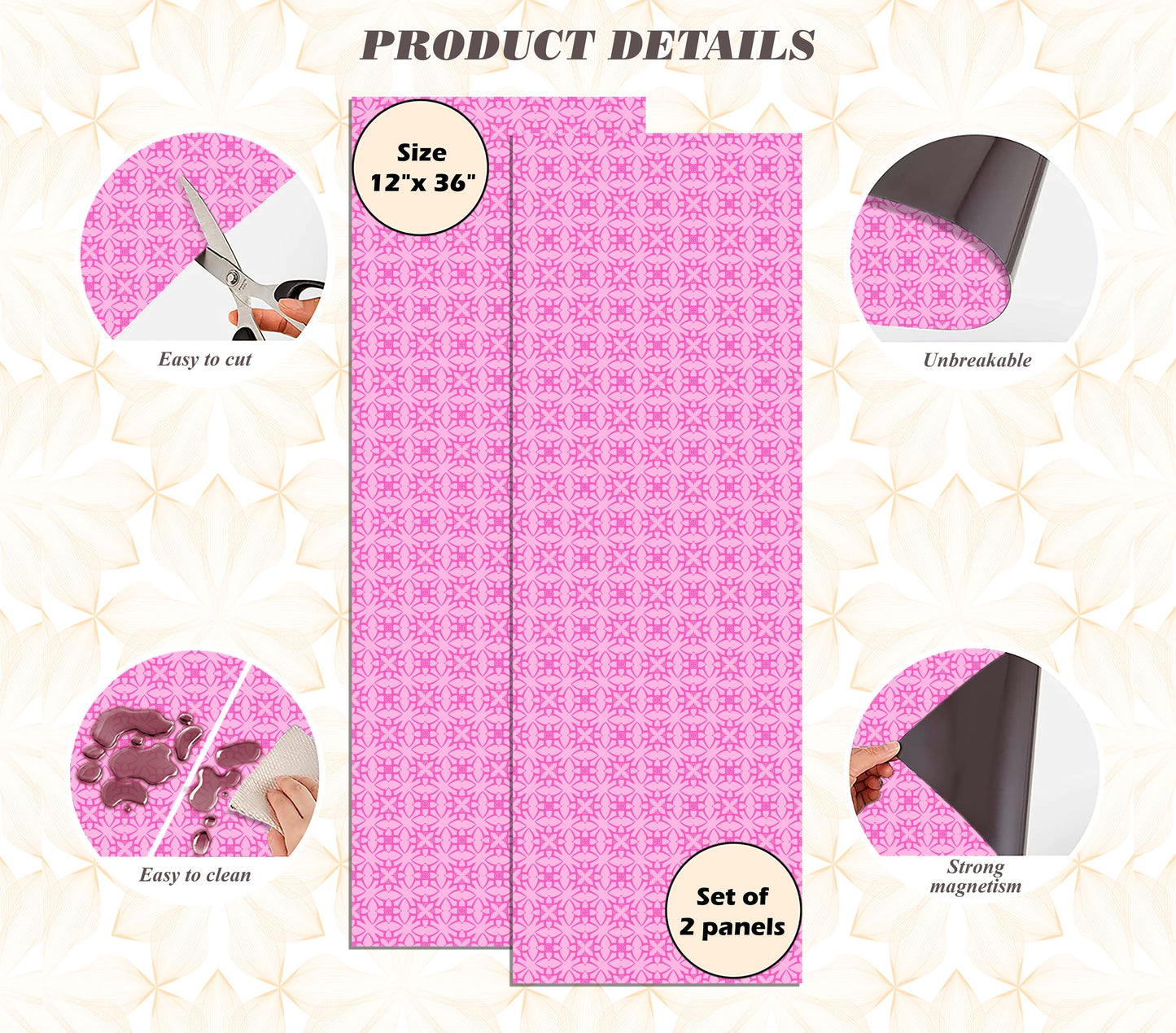 Magnetic Locker Wallpaper - Pack of 2 Rolls - (Geometric) (vg 017)
