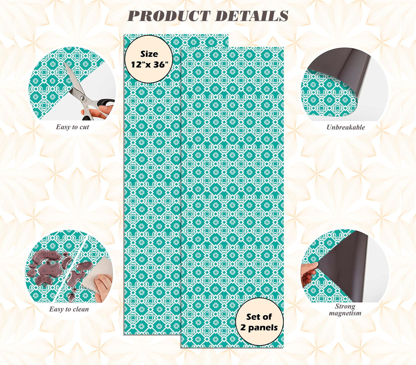 Magnetic Locker Wallpaper - Pack of 2 Rolls - (Geometric) (vg 009)