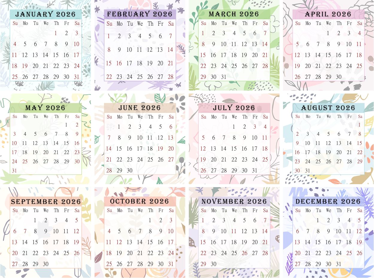 2026 CD-Style Desk Calendar 12 Months Calendar / Planner / Desk Calendar With CD Case Stand, Office Decor, Christmas Gifts (Edition #028)