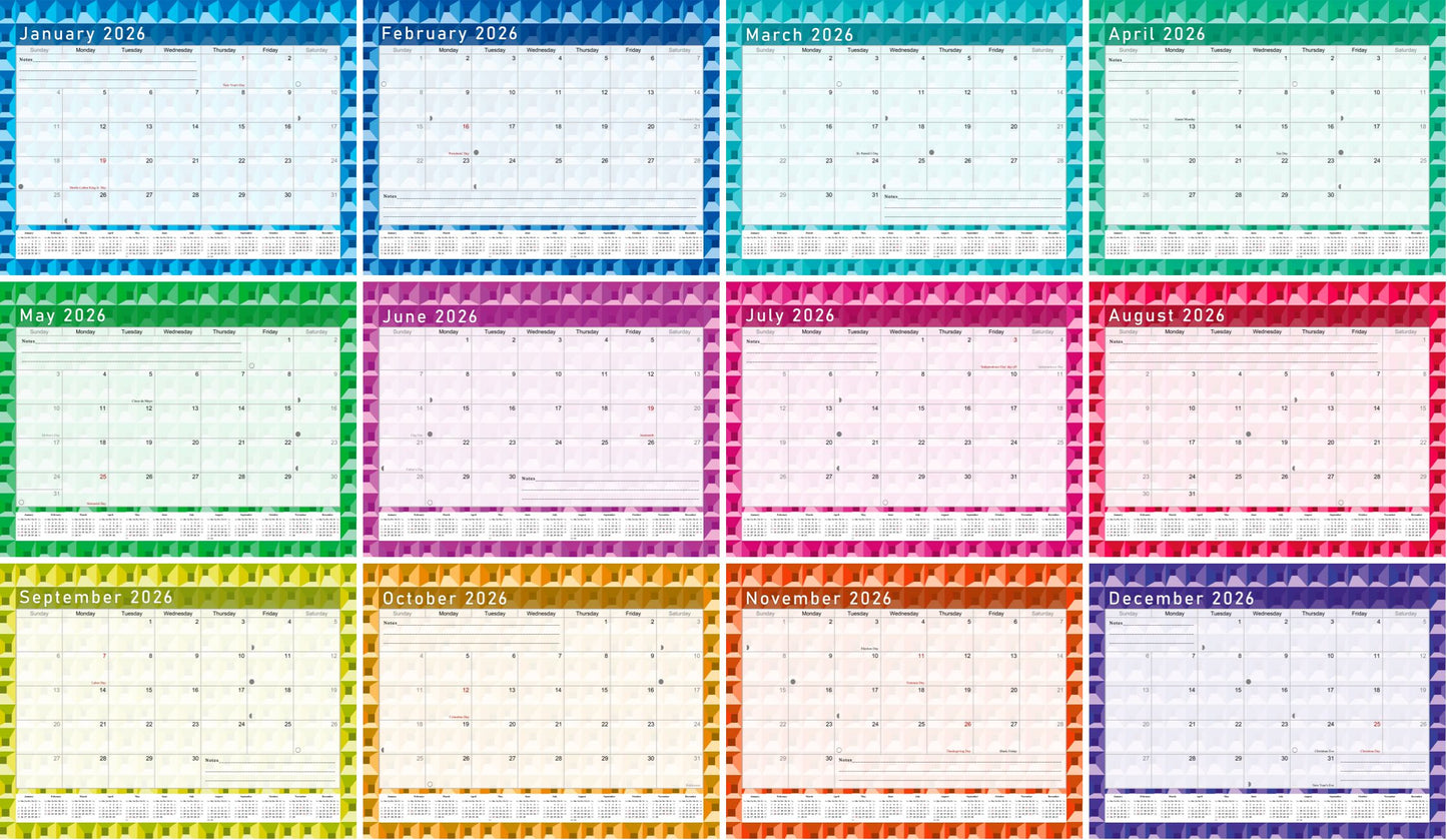 2025-2026 Magnetic/Desk Calendar - Desktop/Wall Calendar/Planner - (Edition #03)