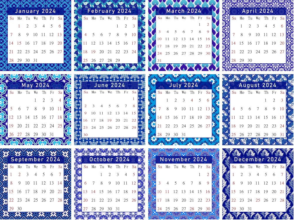 2023 - 2024 CD-Style Desk Calendar 16 Months Calendar / Planner / (Edition #18)